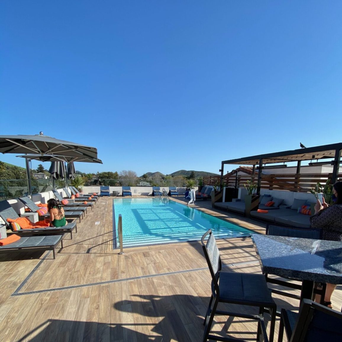 the rooftop pool at Hotel Cerro