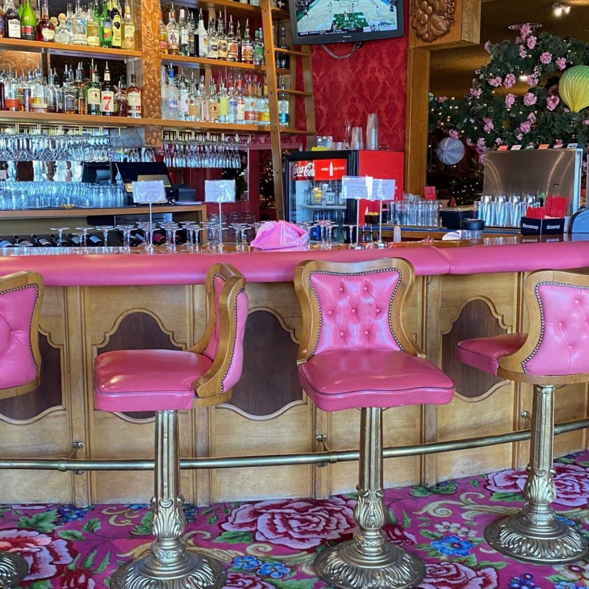 a bar at the Madonna Inn in SLO