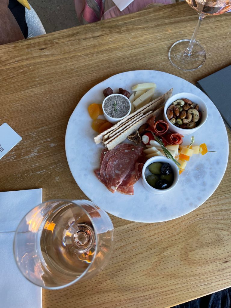 charcuterie and wine at region wine bar in SLO