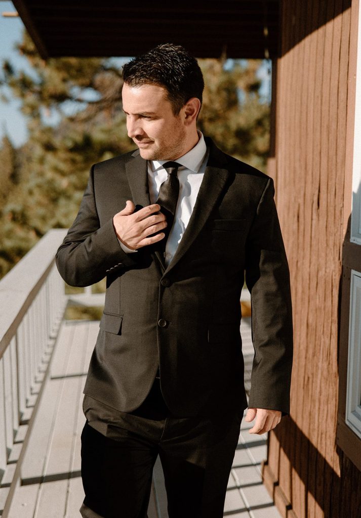 groom getting ready